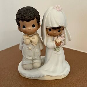 Precious Moments “ THE LORD BLESS YOU AND KEEP YOU”  Figurine - Cream and White